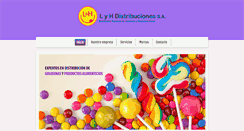 Desktop Screenshot of distribuidoralyh.com