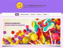 Tablet Screenshot of distribuidoralyh.com